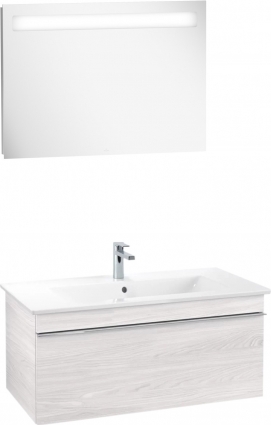Мебель для ванной Villeroy & Boch Venticello 95 white wood, с ручкой хром
