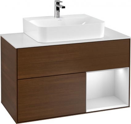 Тумба с раковиной Villeroy & Boch Finion G121MTGN 100 с подсветкой и освещением стены