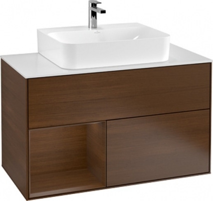 Тумба с раковиной Villeroy & Boch Finion G111GNGN 100 с подсветкой и освещением стены