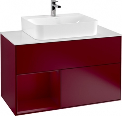Тумба с раковиной Villeroy & Boch Finion G111HBHB 100 с подсветкой и освещением стены