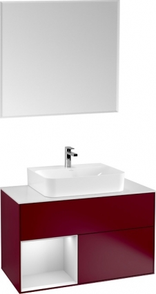 Мебель для ванной Villeroy & Boch Finion G111MTHB 100 с подсветкой и освещением стены
