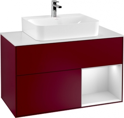 Тумба с раковиной Villeroy & Boch Finion G121MTHB 100 с подсветкой и освещением стены