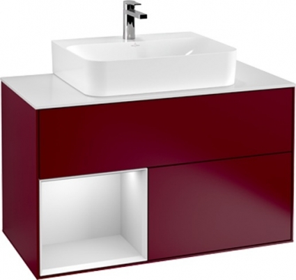 Тумба с раковиной Villeroy & Boch Finion G111MTHB 100 с подсветкой и освещением стены