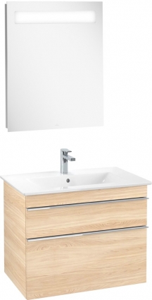 Мебель для ванной Villeroy & Boch Venticello 80 elm impresso, с ручками хром