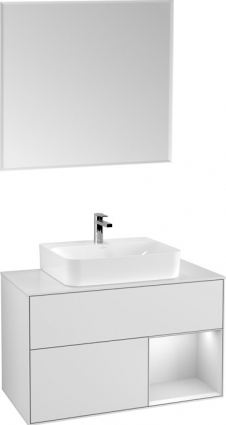 Мебель для ванной Villeroy & Boch Finion G121MTMT 100 с подсветкой и освещением стены