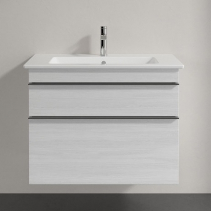 Тумба для комплекта Villeroy & Boch Venticello 80 white wood, с ручками хром