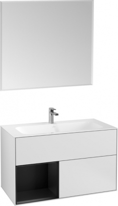 Мебель для ванной Villeroy & Boch Finion G030PDMT 100 с подсветкой и освещением стены