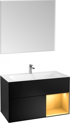Мебель для ванной Villeroy & Boch Finion G040HFPD 100 с подсветкой и освещением стены