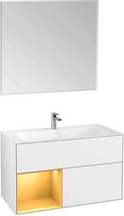 Мебель для ванной Villeroy & Boch Finion G030HFGF 100 с подсветкой и освещением стены