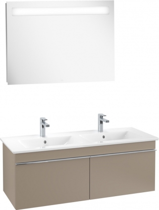 Мебель для ванной Villeroy & Boch Venticello 125 truffle grey, с ручками хром