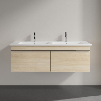 Тумба для комплекта Villeroy & Boch Venticello 125 elm impresso, с ручками хром