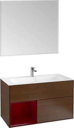 Мебель для ванной Villeroy & Boch Finion G030HBGN 100 с подсветкой и освещением стены