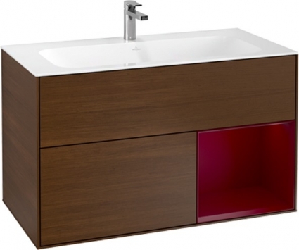 Тумба с раковиной Villeroy & Boch Finion G040HBGN 100 с подсветкой и освещением стены
