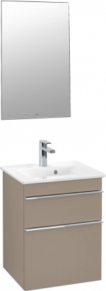Мебель для ванной Villeroy & Boch Venticello 46 truffle grey, с ручками хром