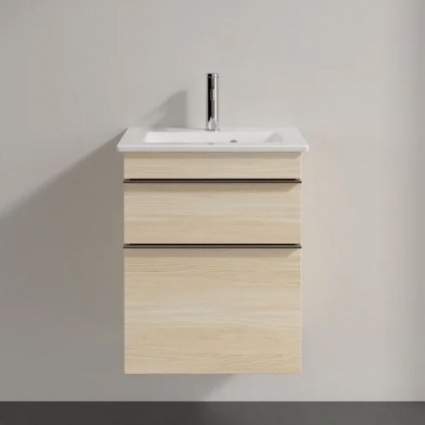 Тумба с раковиной Villeroy & Boch Venticello 46 elm lmpresso, с ручками хром