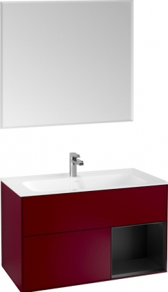 Мебель для ванной Villeroy & Boch Finion G040PDHB 100 с подсветкой и освещением стены