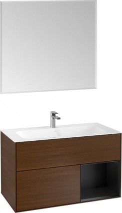 Мебель для ванной Villeroy & Boch Finion G040PDGN 100 с подсветкой и освещением стены