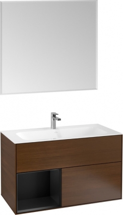 Мебель для ванной Villeroy & Boch Finion G030PDGN 100 с подсветкой и освещением стены