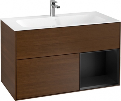 Тумба с раковиной Villeroy & Boch Finion G040PDGN 100 с подсветкой и освещением стены