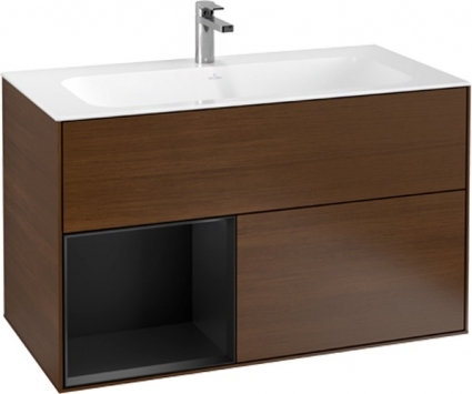 Тумба с раковиной Villeroy & Boch Finion G030PDGN 100 с подсветкой и освещением стены