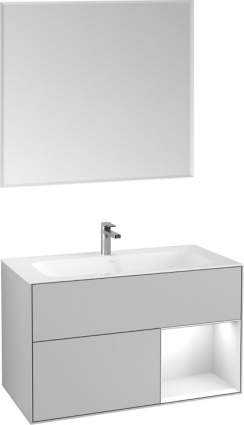 Мебель для ванной Villeroy & Boch Finion G040GFGJ 100 с подсветкой и освещением стены