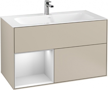 Тумба с раковиной Villeroy & Boch Finion G030MTHH 100 с подсветкой и освещением стены