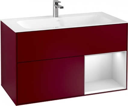 Тумба с раковиной Villeroy & Boch Finion G040MTHB 100 с подсветкой и освещением стены