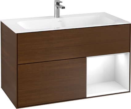 Тумба с раковиной Villeroy & Boch Finion G040GFGN 100 с подсветкой и освещением стены