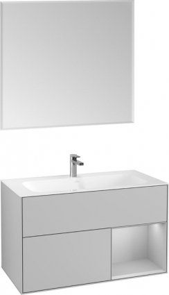 Мебель для ванной Villeroy & Boch Finion G040GJGJ 100 с подсветкой и освещением стены