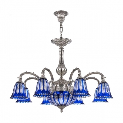 Подвесная люстра Bohemia Ivele 72109P/8/210 Ni P2 D Clear-Blue/H-1H