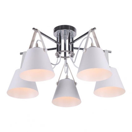 Потолочная люстра IMEX MD.1190-5-S CH+WH