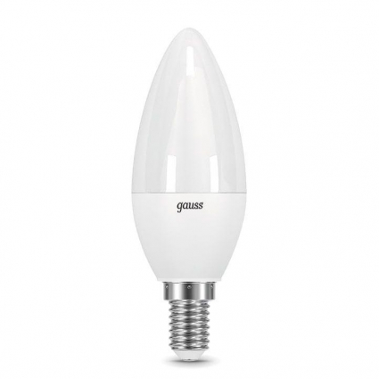 Лампа светодиодная Gauss E14 10W 6500K матовая 33130