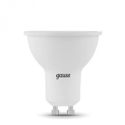 Лампа светодиодная Gauss GU10 5W 6500K матовая 101506305