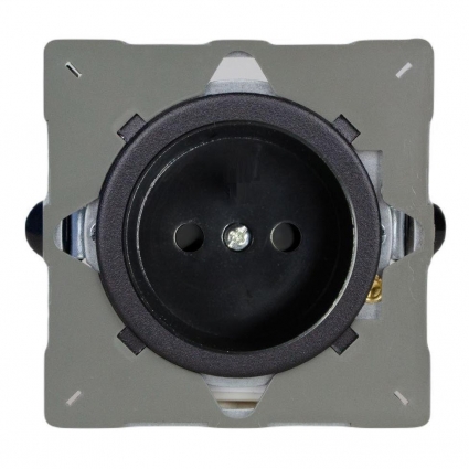 Розетка 2К+З Varilight Matt Black/черный Z1EG5FBY.MB