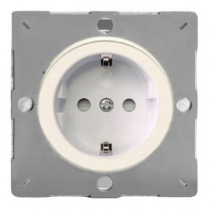 Розетка 2К+З Varilight Matt White/белый EG5FWY.MW