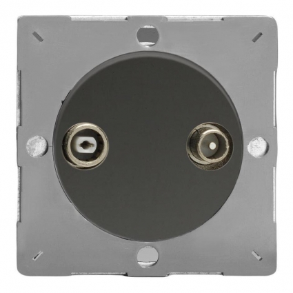 Розетка TV/FM Varilight Iridium Black Z1EGRTV2I