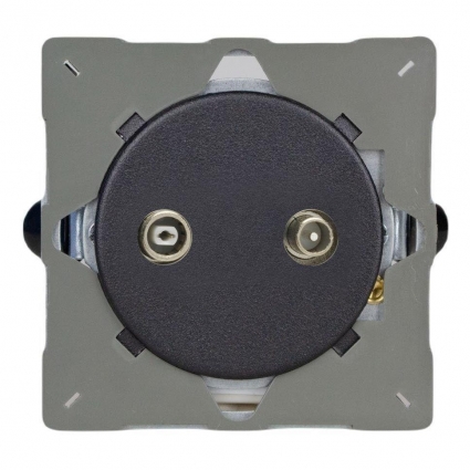 Розетка TV/FM Varilight Matt Black Z1EGRTV2Y.MB