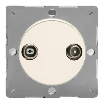 Розетка TV/FM Varilight Matt White EGRTV2Y.MW