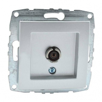Розетка TV концевая Mono Electric Despina/ Larissa экран серебро 500-002105-138