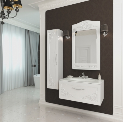 Мебель для ванной Edelform Vittoria 90 белый глянец