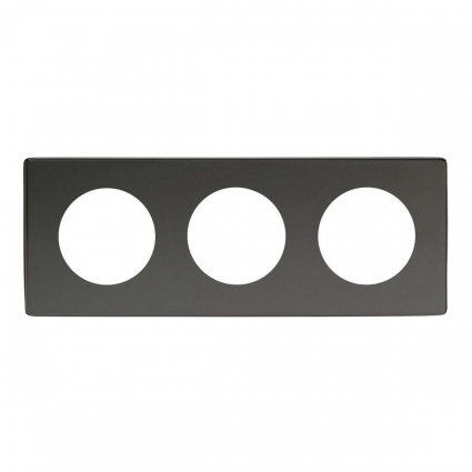 Рамка 3-постовая Varilight Iridium Black XEIG3S