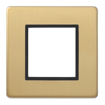 Рамка термостата Varilight термостата Brashed Brass XDBG45BS