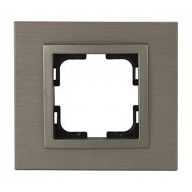Рамка 1-постовая Mono Electric Style Aluminium бронза 107-810000-160