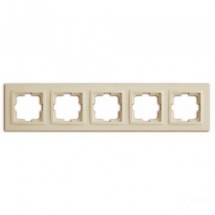 Рамка 5-постовая Mono Electric Despina крем 102-170000-164