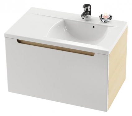 Тумба для комплекта Ravak Classic 80 белая/береза L