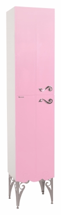 Шкаф-пенал Bellezza Эстель 40 L розовый