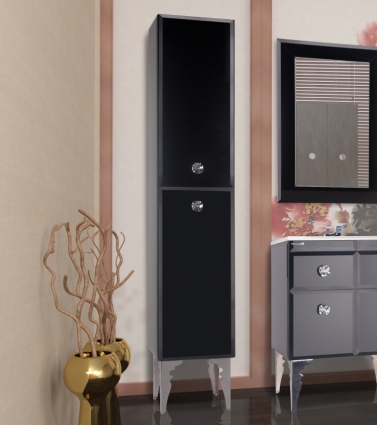 Шкаф-пенал Bellezza Луссо 35 L черный