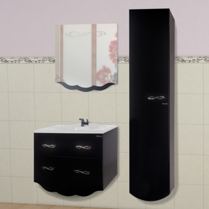 Мебель для ванной Bellezza Версаль 100 черная