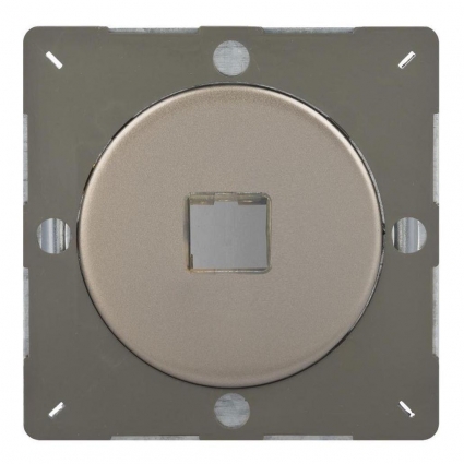 Монтажная плата Varilight розетки RJ-45 без разъема Satin Chrome Z1EGD1N