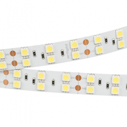Светодиодная лента Arlight 28,8W/m 120LED/m 5060SMD теплый белый 5M 011259(B)